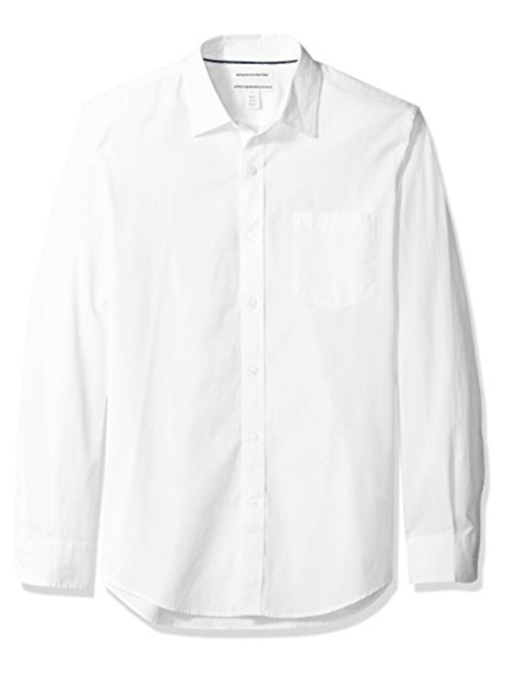 Mens Slim-Fit Long-Sleeve Poplin Button-Down Shirt Work Casual